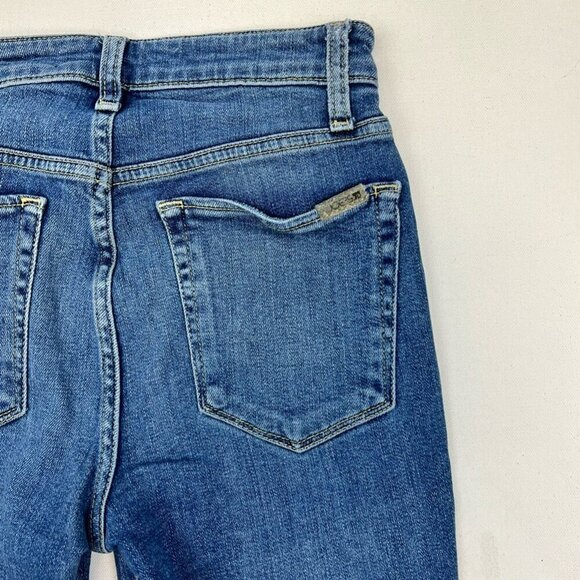 Joes Womens Skinny Jeans Blue Distressed Frayed Mid Rise Denim 26 Waist - Picture 4 of 10